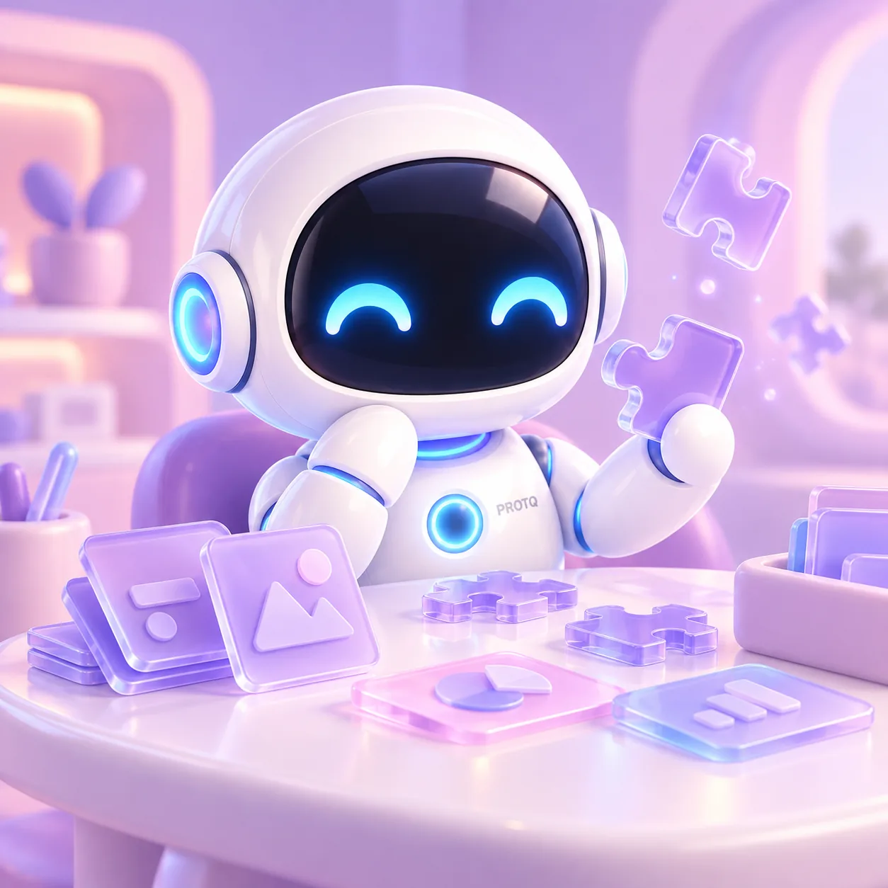 PROTQ thoughtfully connecting experience and role requirements at a desk